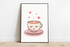 Captivating Cup of Tea Art Print – Whimsical Cozy Artwork | Buy Online from The Home Crafters
