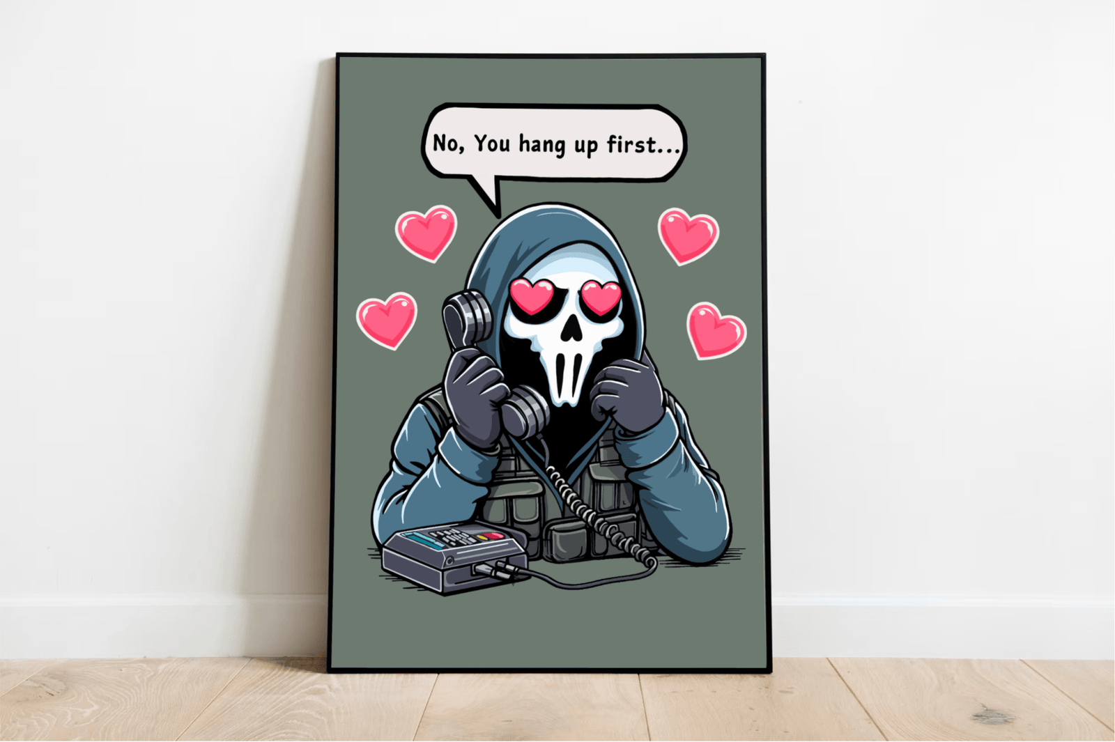 The Mysterious Gamer Art Print | Funny Gaming Poster Gift | Buy Online from The Home Crafters