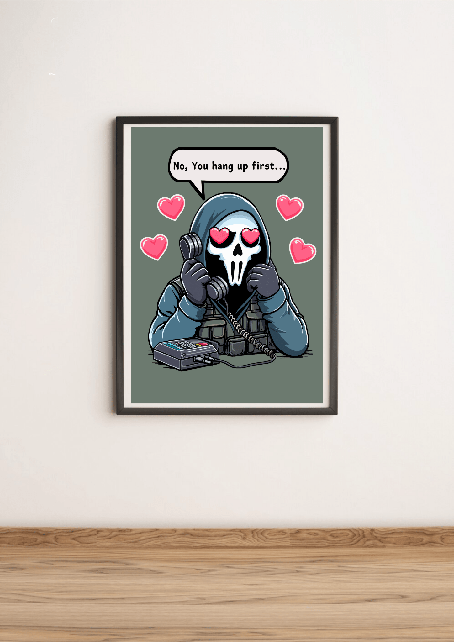 The Mysterious Gamer Art Print | Funny Gaming Poster Gift | Buy Online from The Home Crafters
