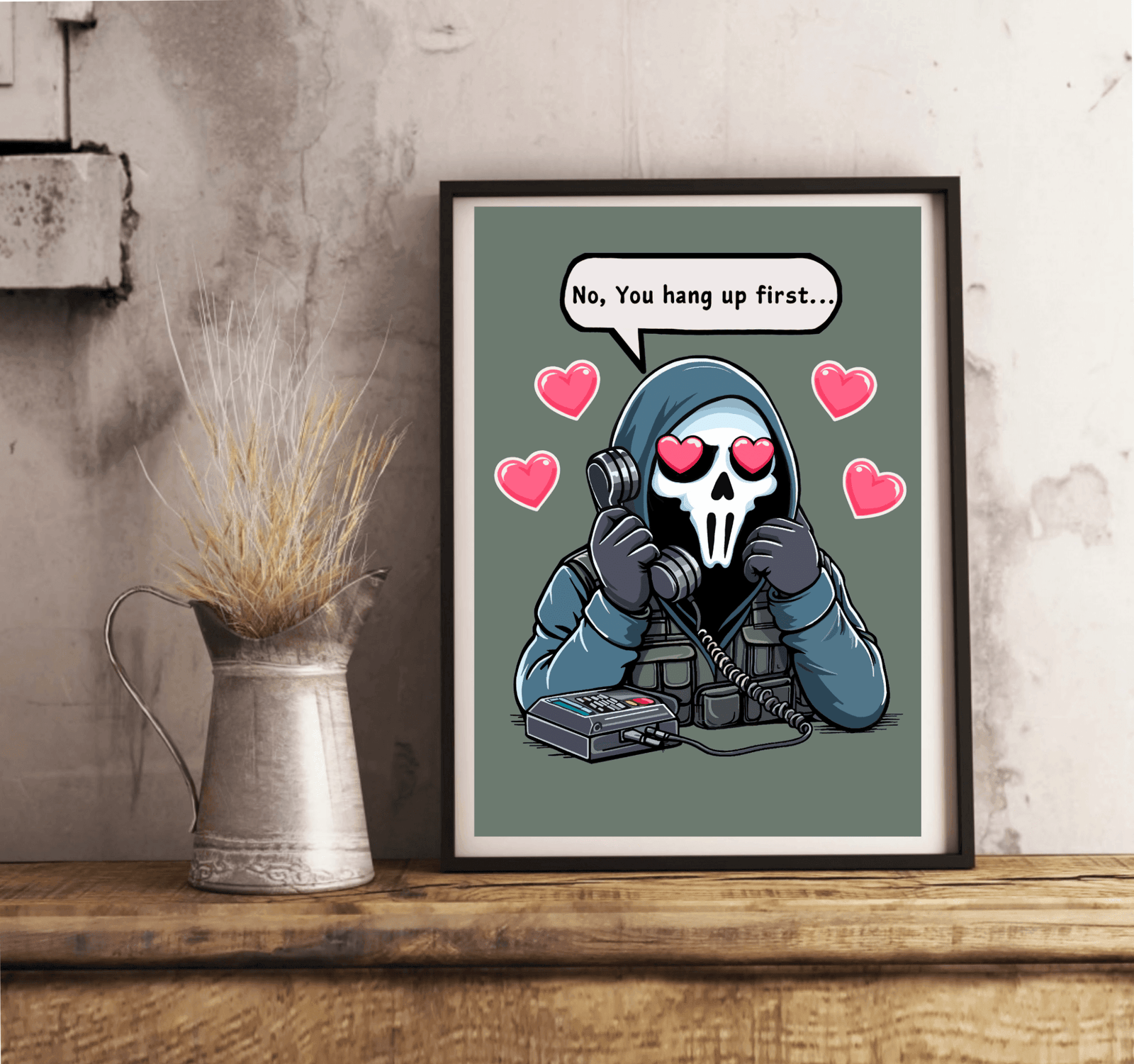 The Mysterious Gamer Art Print | Funny Gaming Poster Gift | Buy Online from The Home Crafters