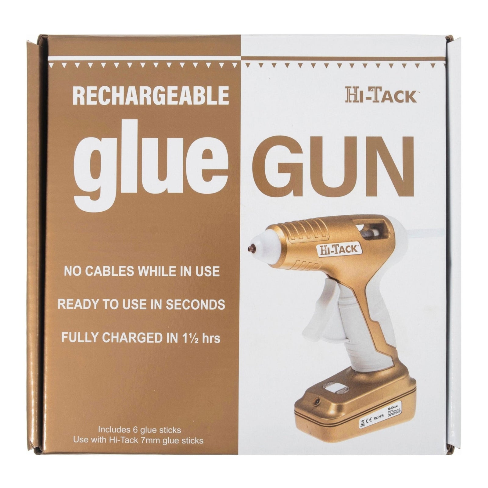 HI Tack Rechargeable Cordless Glue Gun - 10 - 20w | Buy Online from The Home Crafters