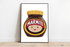 Cute Marmite Art Print – Funny Cartoon Wall Art | Buy Online from The Home Crafters