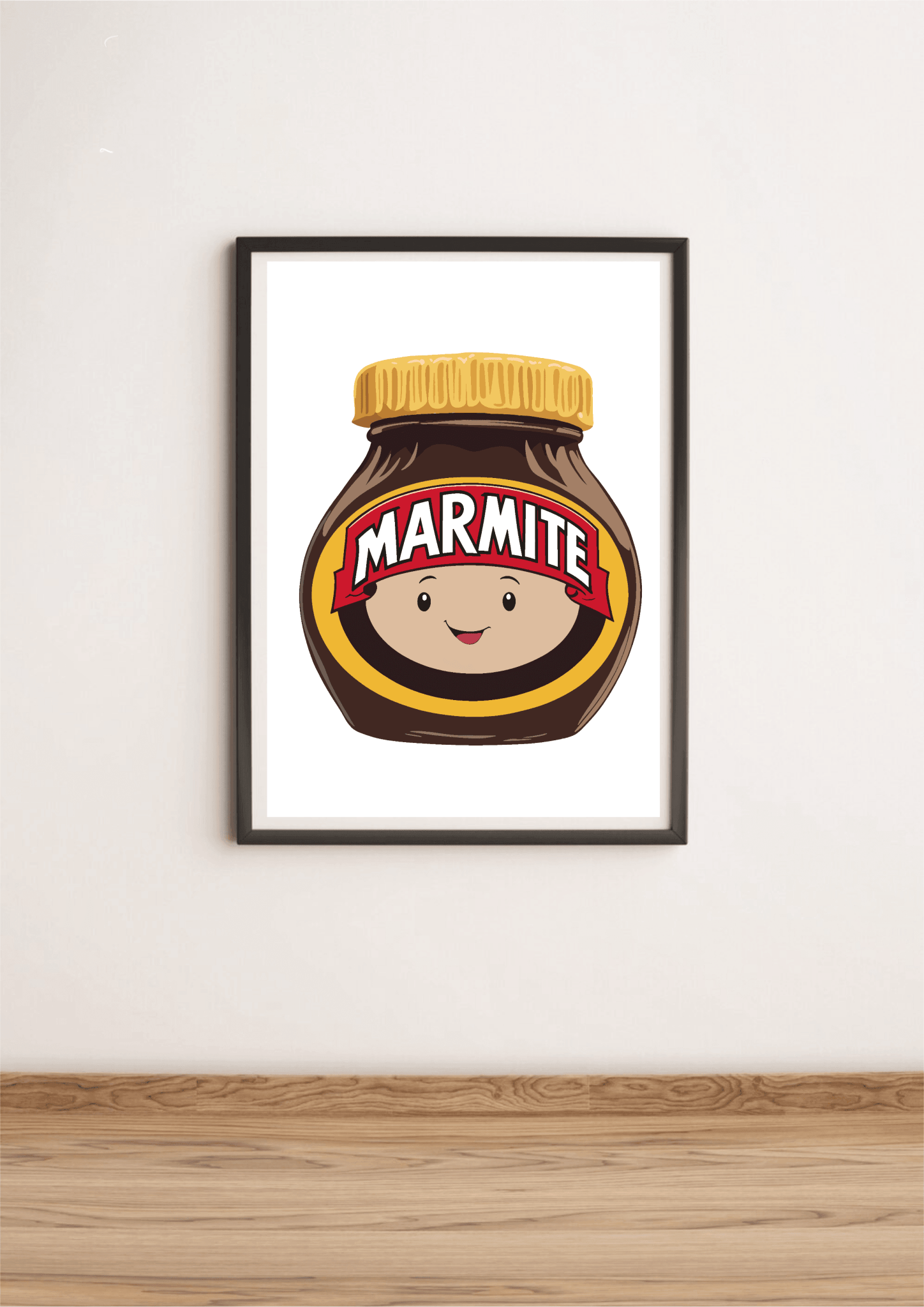Cute Marmite Art Print – Funny Cartoon Wall Art | Buy Online from The Home Crafters