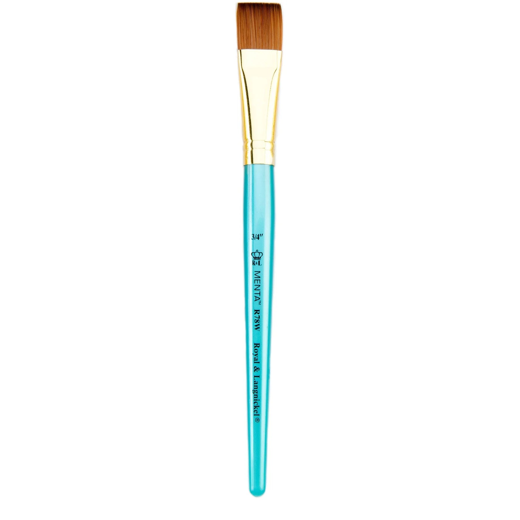 Menta Series 78: Synthetic Sable Paintbrush - Flat Wash