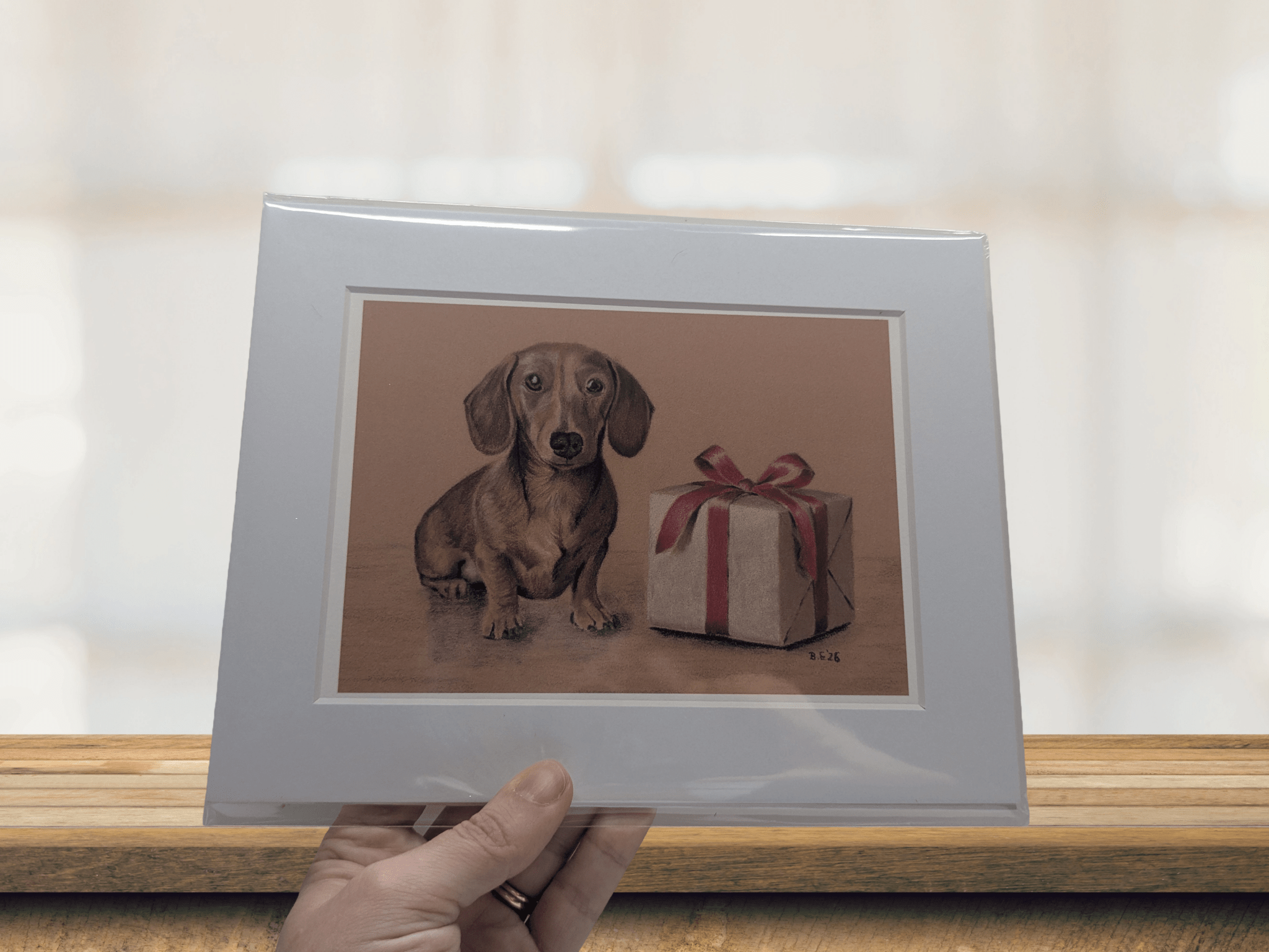 Miniature Dachshund Giclee Art Print - A5 | Buy Online from The Home Crafters