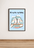 Oh My Dove, My Darling – Romantic Bird Love Art Print | Buy Online from The Home Crafters