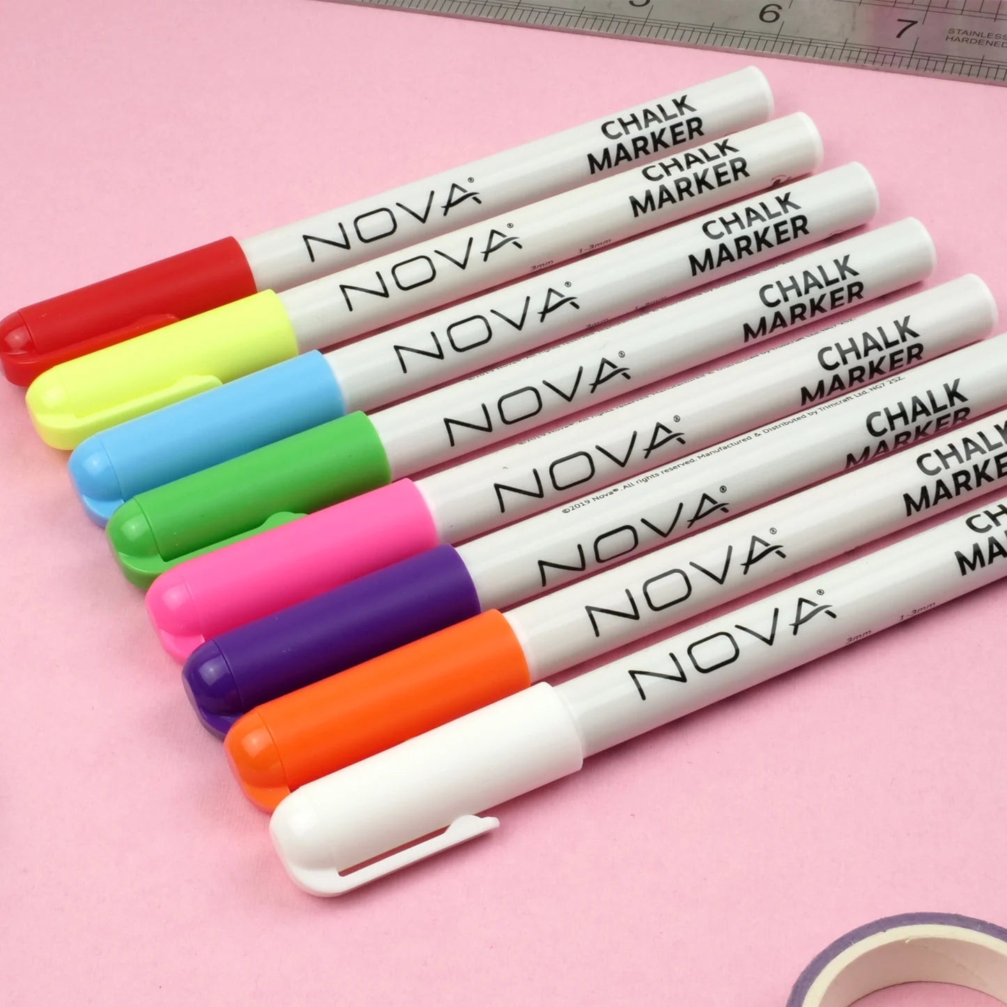 Nova Reversible Tip Chalk Markers - Fine