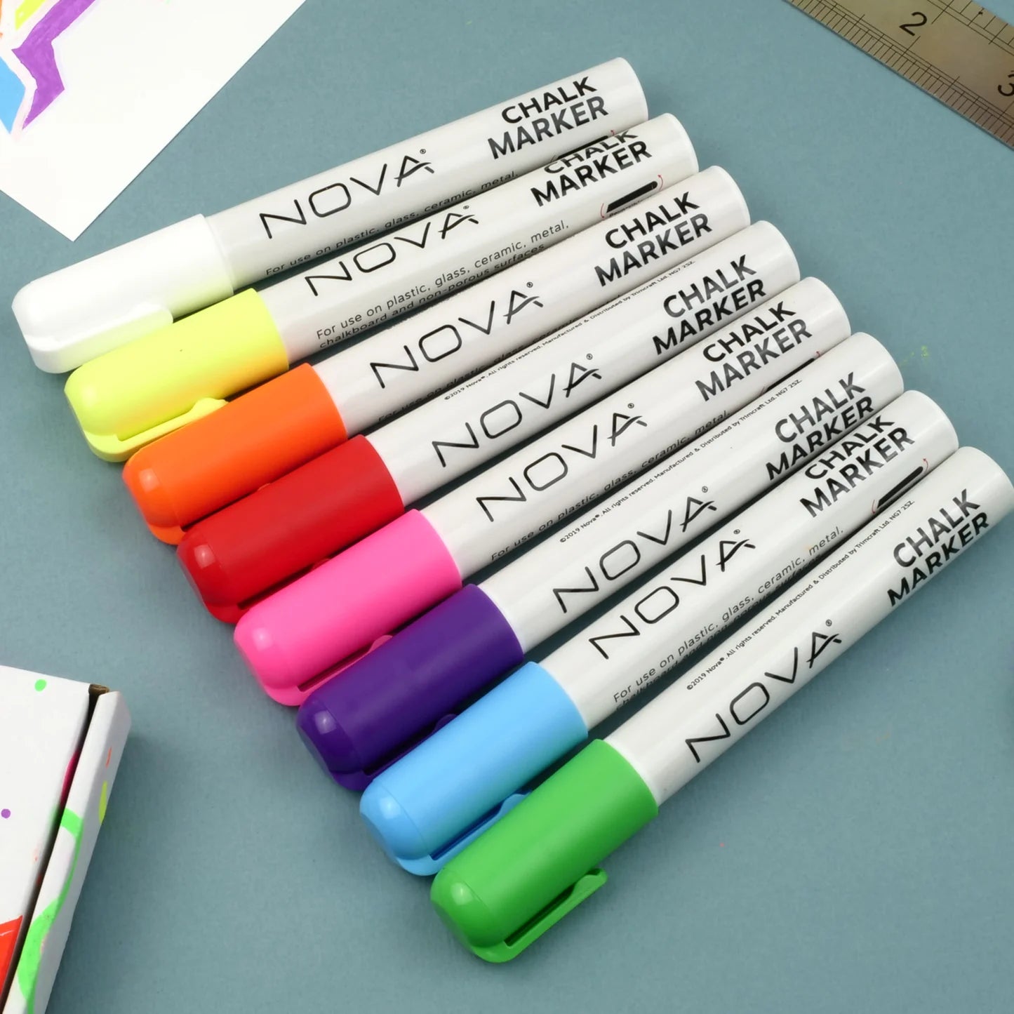 Nova Dual Tip Chalk Markers - 8pk