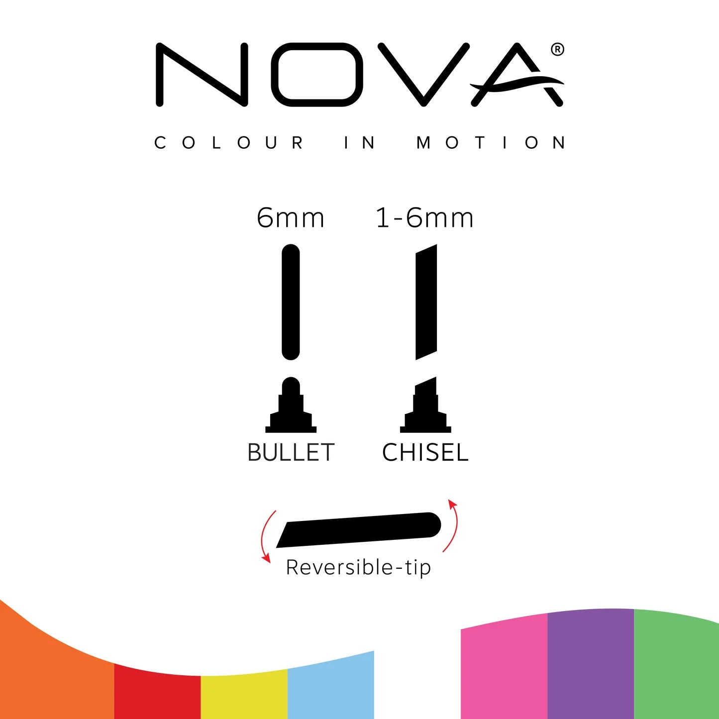 Nova Dual Tip Chalk Markers - 8pk