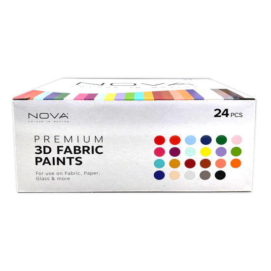 Nova 3D Fabric Paint - 24pk