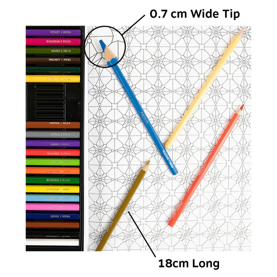 Nova Premium Coloured Pencils in Tin - 48pc