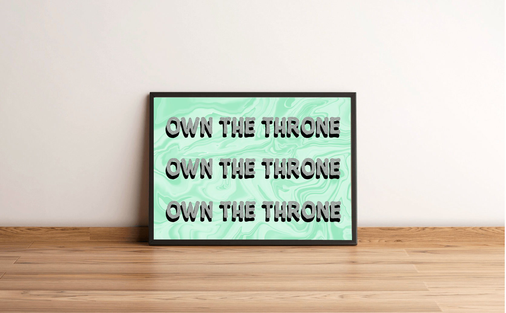 Own the Throne | Pastel Crown Aesthetic Art Print | Buy Online from The Home Crafters