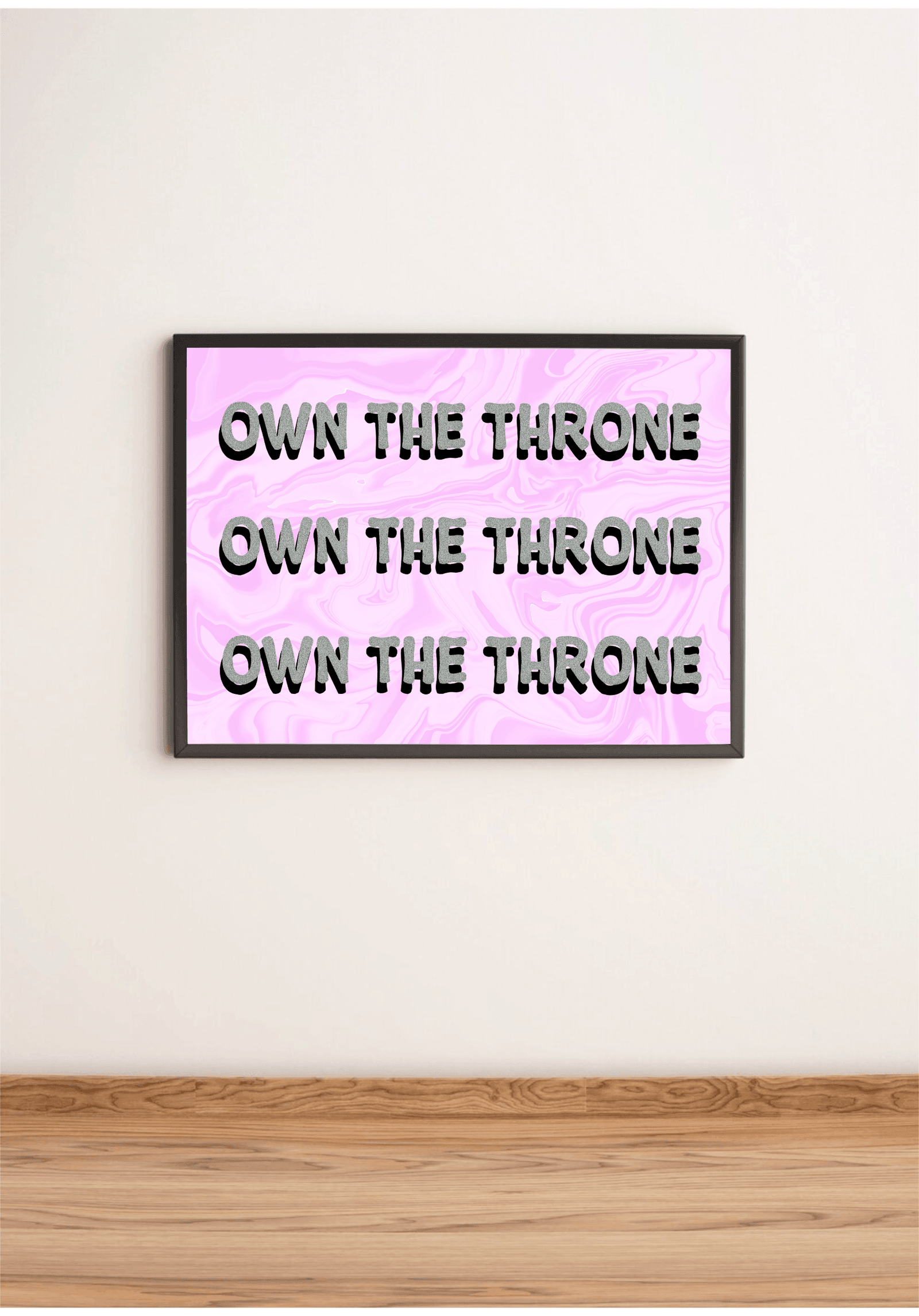 Own the Throne | Pastel Crown Aesthetic Art Print | Buy Online from The Home Crafters