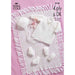 King Cole Baby Matinee Coat, bonnet, Bootees & Mitts Knitting Pattern 2798 - DK & 4 Ply | Buy Online from The Home Crafters