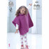 King Cole Childs and Ladies Tabard Poncho Knitting Pattern 4842 - Chunky | Buy Online from The Home Crafters