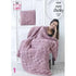 King Cole Blankets & Cushions Knitting Pattern 5339 - Super Chunky | Buy Online from The Home Crafters
