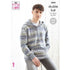 King Cole Men's Hoodie & Cardigan Knitting Pattern 5808 - Double Knit