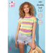 King Cole Ladies Easy Knit Summer Top & Sweater Knitting Pattern 5883 - Double Knit | Buy Online from The Home Crafters