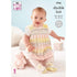 King Cole Babies Cardigan, Pinafore Dress, Hat & Bootees Knitting Pattern 5966 - Double Knit | Buy Online from The Home Crafters