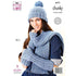 King Cole Ladies Accessories: Hats, Scarf, Cowl & Mittens Knitting Pattern 5971 - Chunky | Buy Online from The Home Crafters