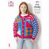 King Cole Teen to Adult Sweater & Cardigan Knitting Pattern 6004 - Super Chunky | Buy Online from The Home Crafters