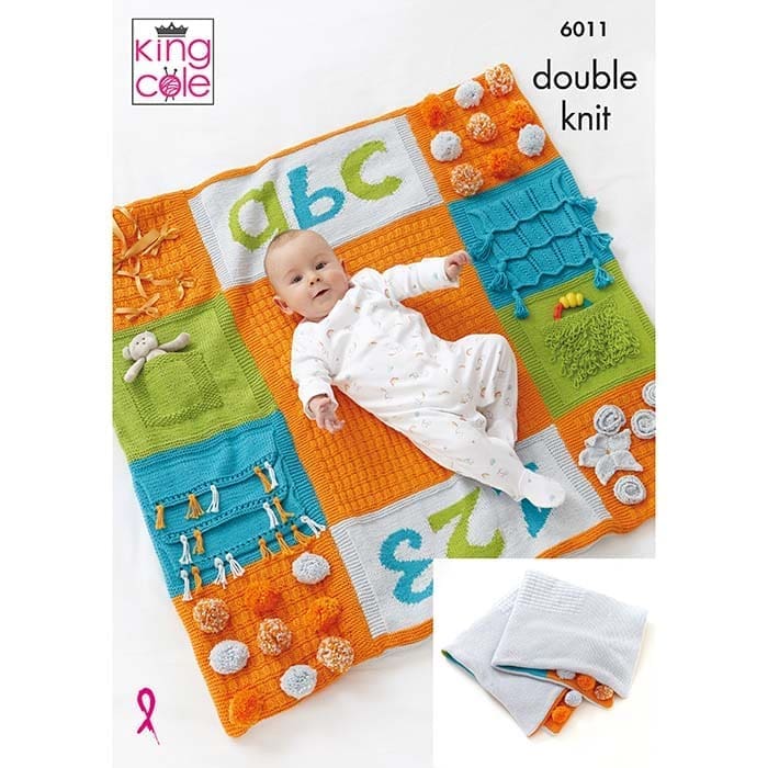 King Cole Babies Books & Playmat Knitting Pattern 6011 - Double Knit