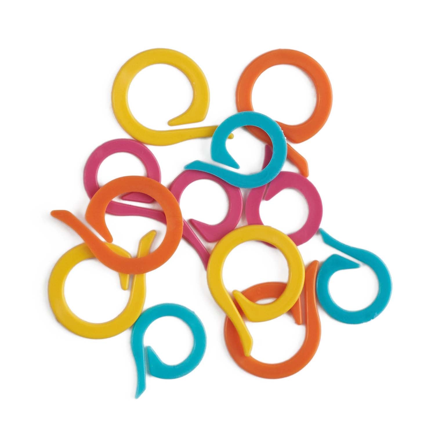 Pony Flat Split Ring Stitch Markers for Knitting - 24pc | Buy Online from The Home Crafters