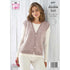 King Cole Ladies Waistcoats Knitting Pattern 6091 - Double Knit | Buy Online from The Home Crafters