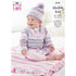 King Cole Babies Jackets, Hat, Blanket & Cushion Cover Knitting Pattern 6101 - Double Knit | Buy Online from The Home Crafters