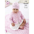 King Cole Babies Cardigan, Hat & Blanket Knitting Pattern 6180 - Double Knit