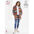 King Cole Ladies Super Chunky Sweater and Jacket Knitting Pattern 6194 - Super Chunky | Buy Online from The Home Crafters