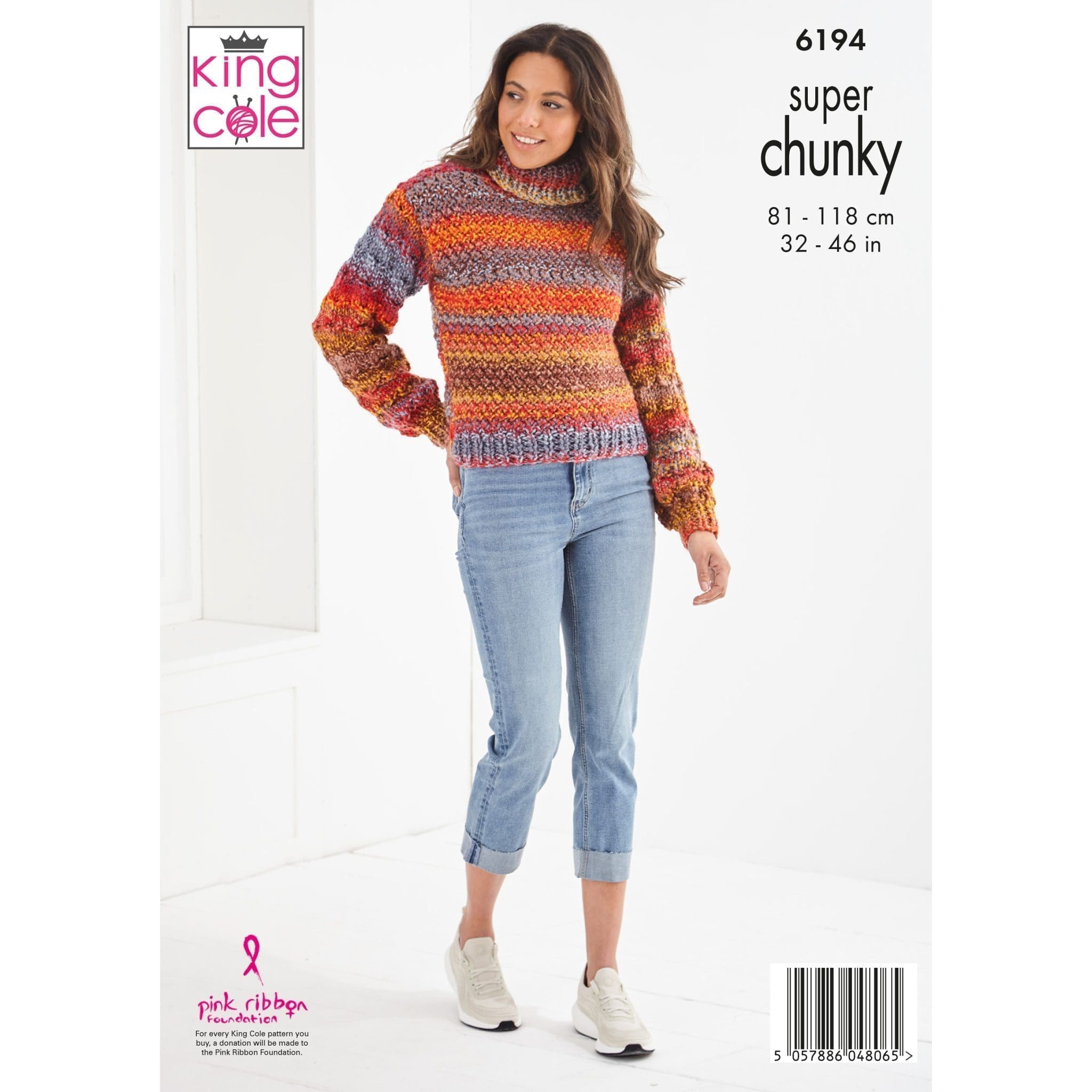 King Cole Ladies Super Chunky Sweater and Jacket Knitting Pattern 6194 - Super Chunky | Buy Online from The Home Crafters