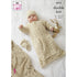 King Cole Babies Sweater, Jacket, Sleeping Bag and Hat Knitting Pattern 6214 - Double Knit