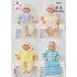 King Cole Doll's Clothes Knitting Pattern Pattern 6216 - Double Knit & Chunky