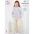 King Cole Child's Raglan Sleeve Jacket and Sweater Knitting Pattern 6239 - Chunky