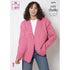 King Cole Ladies Jacket & Waistcoat Knitting Pattern 6273 - Super Chunky