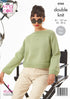 King Cole Hollywood Collection: Ladies Sweaters Knitting Pattern 6366 - Double Knit | Buy Online from The Home Crafters