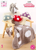 King Cole Toadstool Cushions, Door Stop, Blanket and Squirrel Toy Knitting Pattern 6388 - Mega Chunky | Buy Online from The Home Crafters