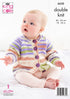 King Cole Babies & Childs Cardigan & Hat Knitting Pattern 6530 - Double Knit | Buy Online from The Home Crafters