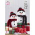 King Cole Novelty Toy Snowmen Knitting Pattern 9133 - Tufty & Tinsel