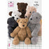 King Cole Teddies Knitting Pattern 9134 - Double Knit | Buy Online from The Home Crafters
