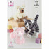 King Cole Novelty Toy Cats Knitting Pattern 9144 - Truffle