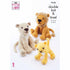 King Cole Novelty Toy Lion Family Knitting Pattern 9152 - Chunky & Double Knit