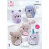 King Cole Squishy Amigurumi Animal Toys Crochet Pattern 9176 - Chunky