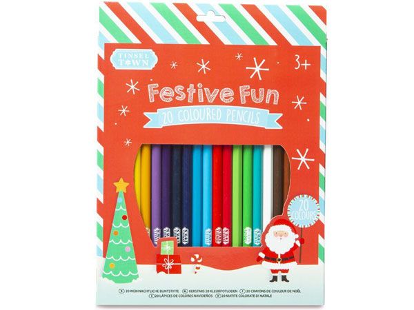 Festive Fun 20 Coloured Pencils