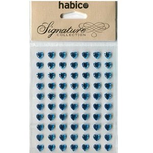 Self Adhesive Heart Shape Gems: 8mm - 70pc | Buy Online from The Home Crafters