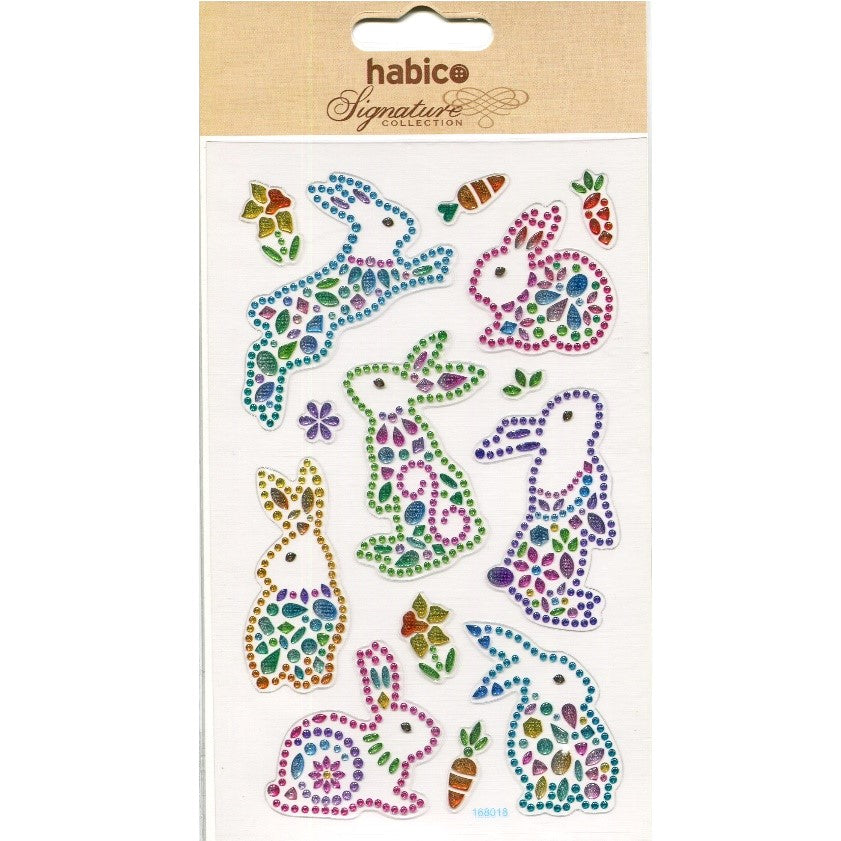 Crystal Stickers: Easter Rabbits