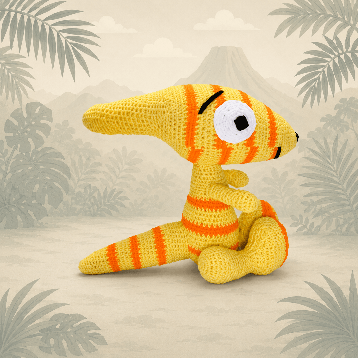 Dinosaurs: Paul the Parasaurolophus - Handmade Crochet Toy | Buy Online from The Home Crafters
