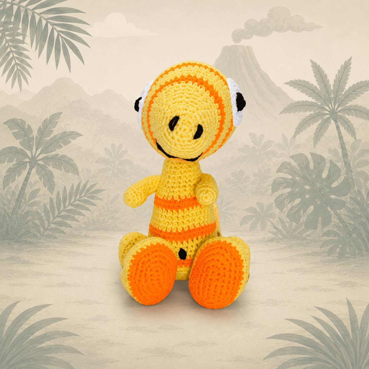 Dinosaurs: Paul the Parasaurolophus - Handmade Crochet Toy | Buy Online from The Home Crafters