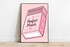 Perfect Match – Cute Pink Matchbox Art Print Poster | Buy Online from The Home Crafters